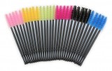  Eyelash comb wire spiral straight head portable eyelash brush roll 50 pieces, 400 bags/box