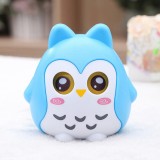  Children's piggy bank Cute cartoon owl piggy bank Fashion creative accessories Blue