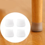  Silicone chair leg protector table leg pad table chair foot pad white