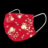  New Year Christmas print mask Children adult disposable cartoon dust mask